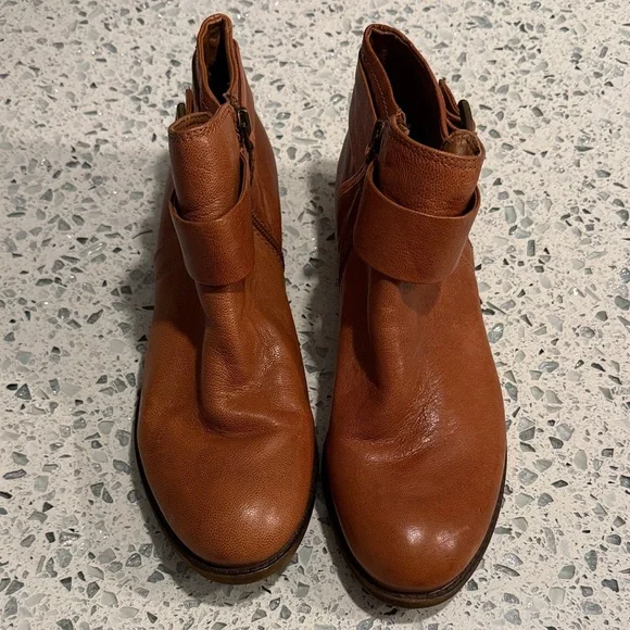 Franco Sarto Brown Ankle Boots - Picture 3 of 6